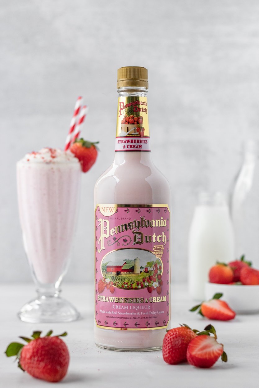 Strawberries & Cream Milkshake